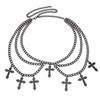 Elegant Cross Waist Chain Metal Body Chains Fashion Punk Waist Chain  Unisex