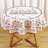Spring Floral Tablecloth Retro Embroidery Table Cover for Spring Summer Holiday Party Supplies Kitchen Dining Room Table Decor