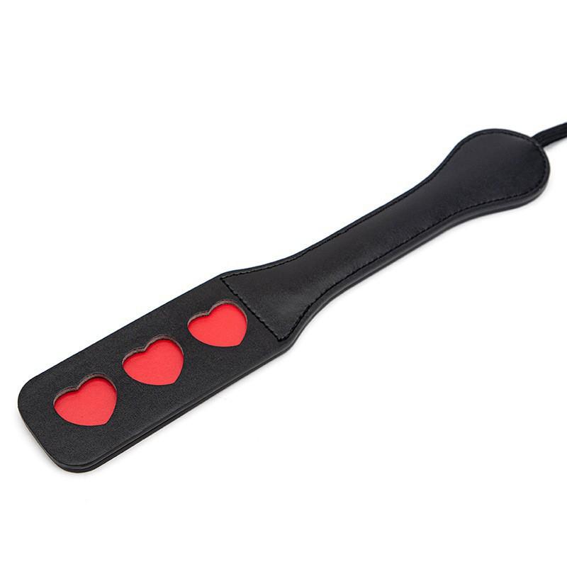 Leather Erotic Ruler Whip for SM Training - Genuine Leather Spanking Tool for Intimate Play
