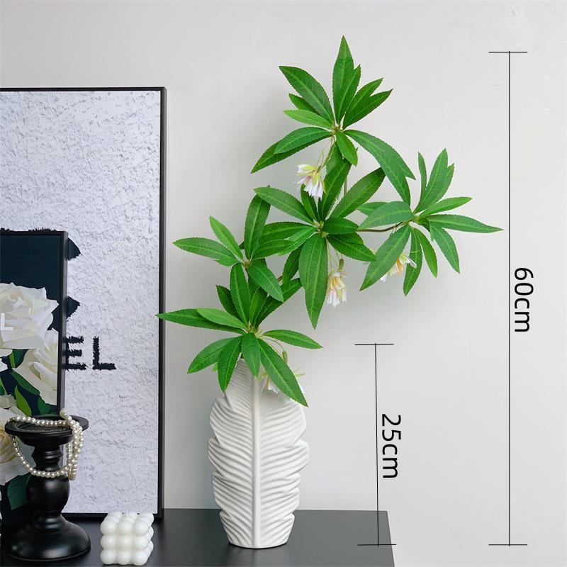 Lifelike Artificial Flower Arrangement with Greenery Potted for Indoor Décor