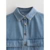 Giacche senza maniche da donna alla moda con tasche, gilet monopetto in denim con risvolto vintage, canottiere da donna