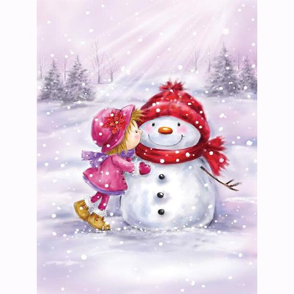 5D DIY Cartoon Santa Claus Diamond Painting Snowman Diamond Embroidery Penguin Diamond Mosaic Polar Bear Art Kit Christmas