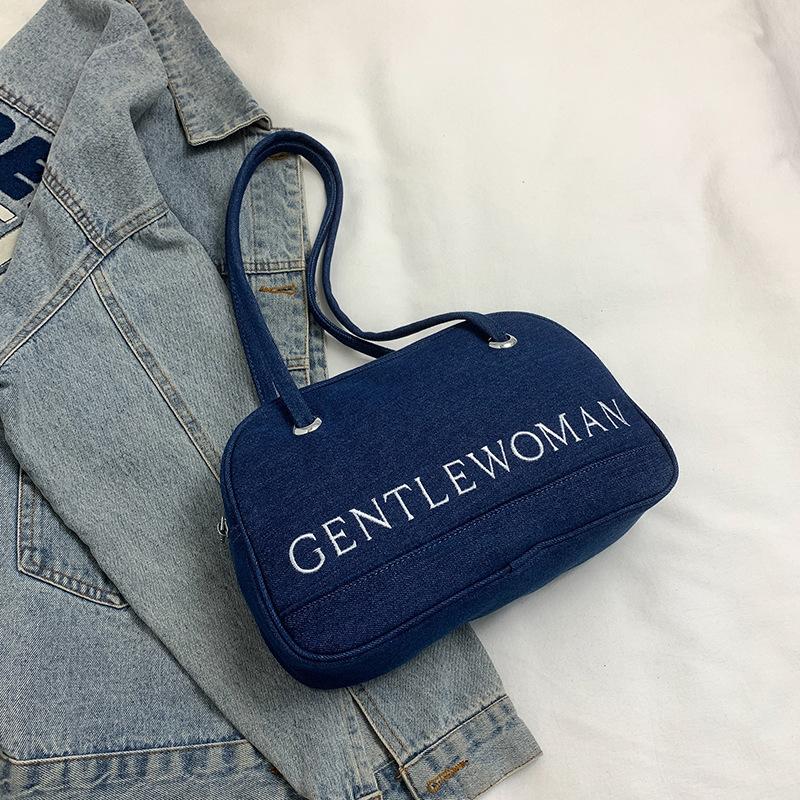 

New Thai Niche Hand Bill of Lading Shoulder and Armpit Bag темно-синього кольору