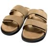 Zara Fashion Slip-On Leather Double Strap Sandals Men Sandals Brown 2703520700