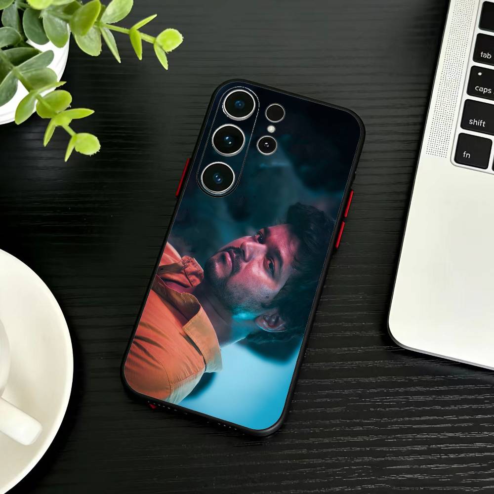 P-ThalaPathy V-Vijay Actor Phone Case For Samsung S26,S25,S24,S23,S22,S30,S21,Ultra,Plus,FE 5G Black Soft Cover
