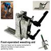 Foot-Step Weeding Tool Metal Garden Aid for Soil Loosening And Weed Removal Easy Attach Head for Shovels Hoes Portable Outdoor Gardening Helper