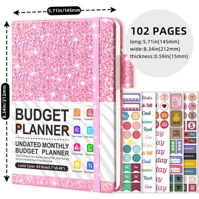 Räkningbetalningsorganisatör - Månatlig budgetspårare med utgiftslista, Bärbar manual för ekonomisk förvaltning för hem- och kontorsbruk