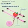 Cartoon Fruit Harness Rabbit Cat Harness And Leash Set Adjustable Pet Harnesses For Small Animals Outdoor Walking Traction Rope