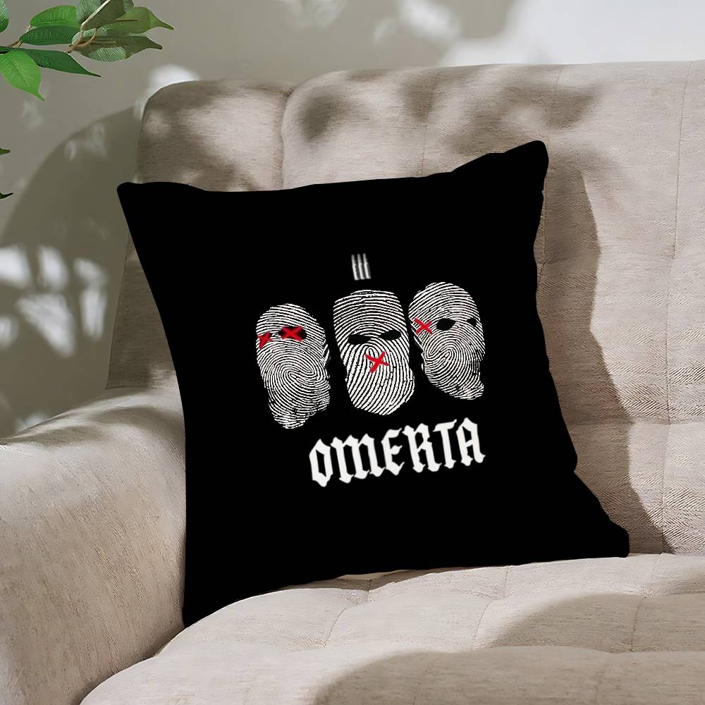 Omerta Maes Cool Pillow Case Cushion Cover Soft Cute Throw Pillow Case For Car Sofa Pillowcase Polyester With