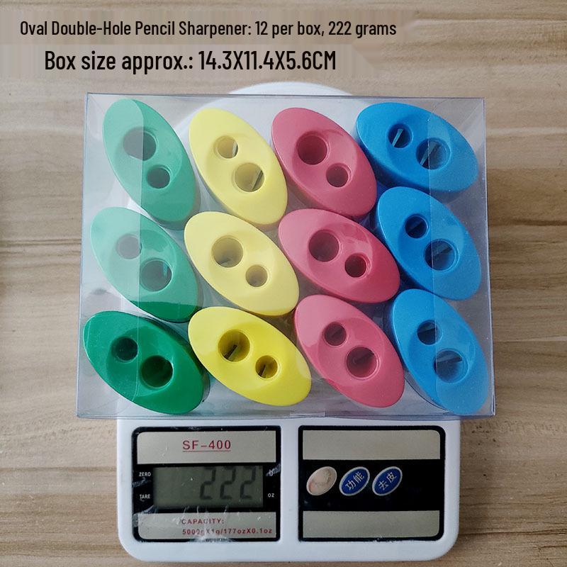 Double-Hole Manual Rotary Pencil Sharpener - Student Stationery