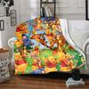 Winnie Pooh Party Flannel Blanket Super Soft Warm Cozy Blanket For Sofa Bed Office Travel Allseason Home Decor Gift