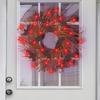 Halloween Wreath Scary Black Bat Horror Decor Front Door Wall Window Home Festive Atmosphere Decoration
