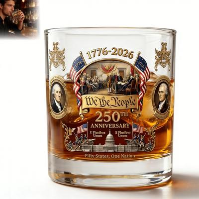 Kieliszek do Whiskey na Pamiątkę Ręcznie Robiony Kieliszek do Wina z Motywem Historycznym dla Stabilności Dekoracyjny Kolekcjonerski Kieliszek