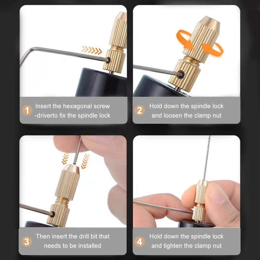 Handheld Mini Electric Drill Jewelry Making DIY Small Electric Drill Woodworking Craft Carving Tools