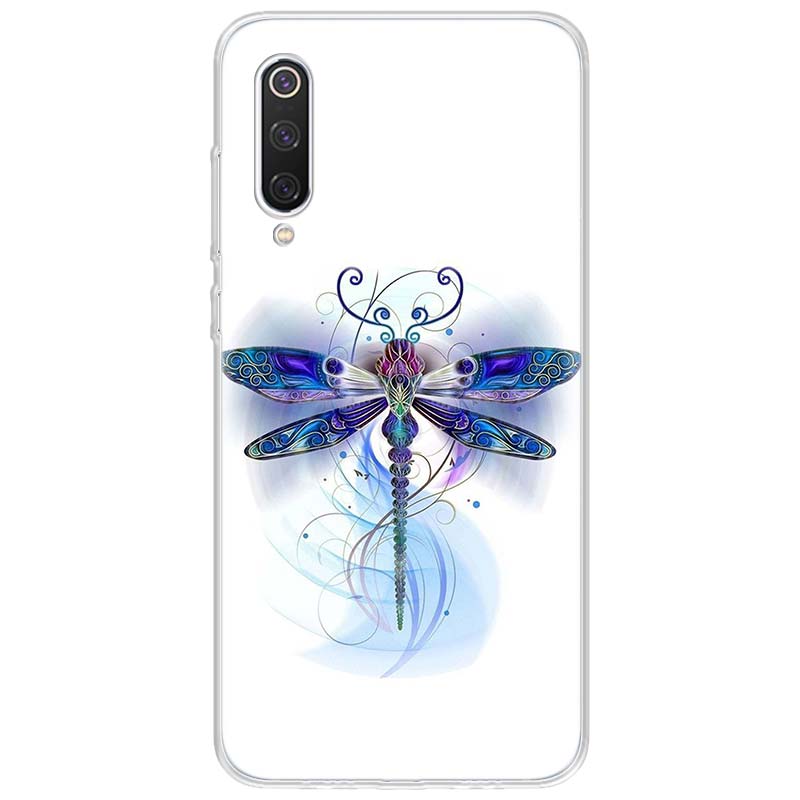 

Dragonfly Animal Art Phone Case For Xiaomi Redmi Note 10 11 12 13 14 15 Pro Plus 11S 12S 14S 11T 11E 10S Soft TPU Back Cover Red Redmi Note 14 Pro 5G