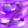 2 In 1 Clitoral Stimulator G-spot Vibrator, 10 Powerful Licking and Vibration Patterns, Couples Sex Toys Clitoral Female Vibrator, Adult Sex Toys