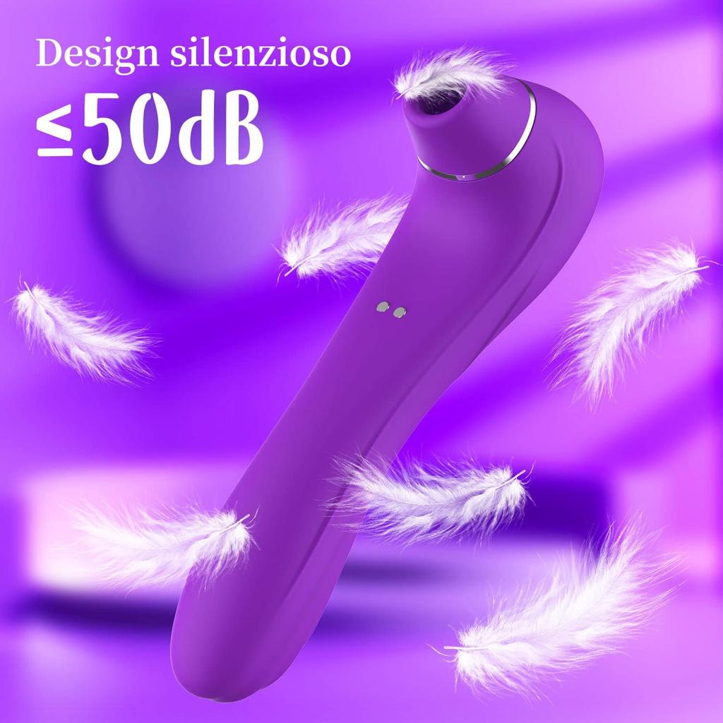 2 In 1 Clitoral Stimulator G-spot Vibrator, 10 Powerful Licking and Vibration Patterns, Couples Sex Toys Clitoral Female Vibrator, Adult Sex Toys