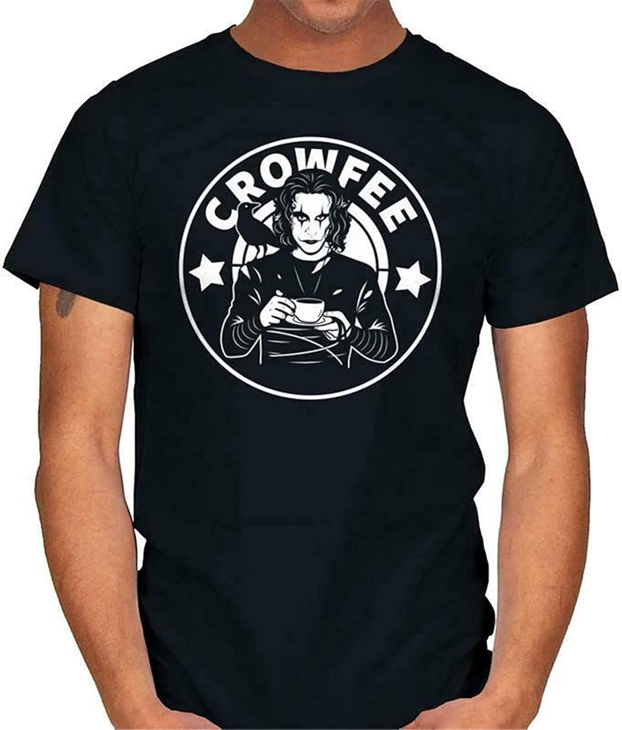 Men s Crowfee The Crow It Can t Rain All The Time x Buck Coffee T Shirt L чёрный