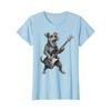 Miniature Schnauzer Rock And Roll Dog Designs Miniature Schnauzer Playing Bass Guitar Rock Music Lover Unisex T-Shirt