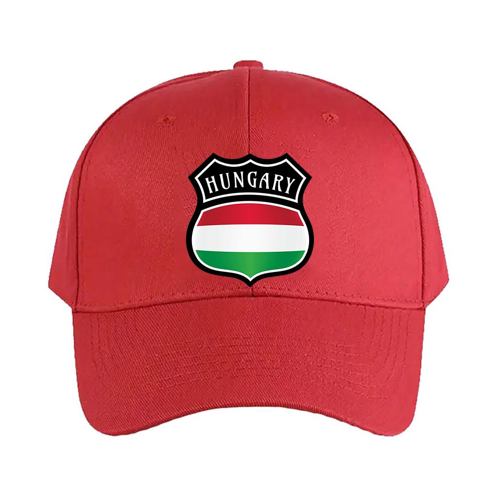 Hungary Shield Pride Flag Baseball Cap Woman Men Summer Casual Sun Hat Adult Adjustable with Curved Brim Hiking Fishing Hat