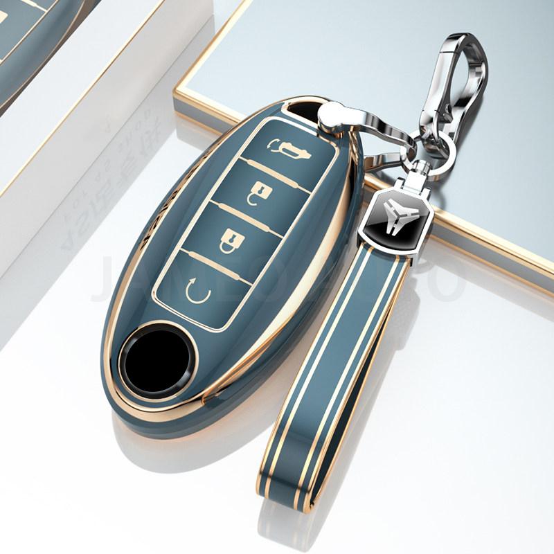 Anti-Scratch TPU Car Key Case For Nissan Sentra Leaf Rogue Sunny Versa Patrol X-Trail Qashqai GT-R Kicks Key Cover for Infiniti