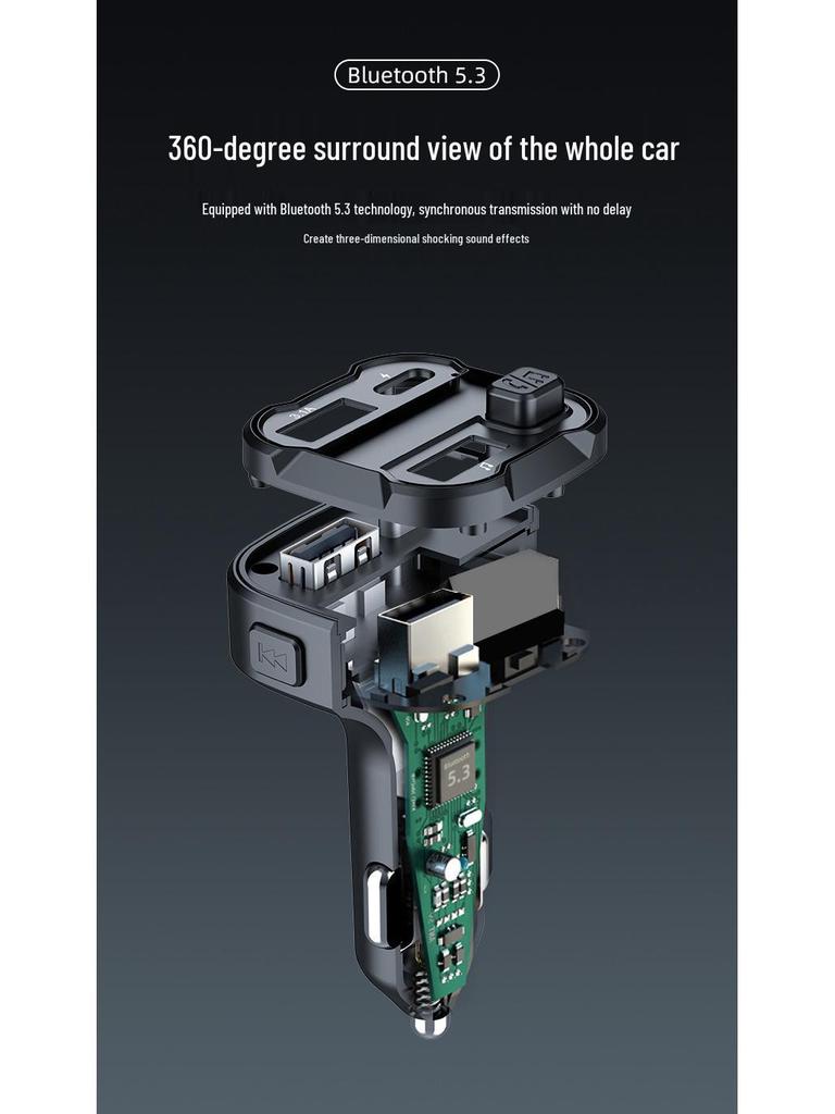 Multifunctional Bluetooth FM Transmitter & Car Charger with MP3 Player