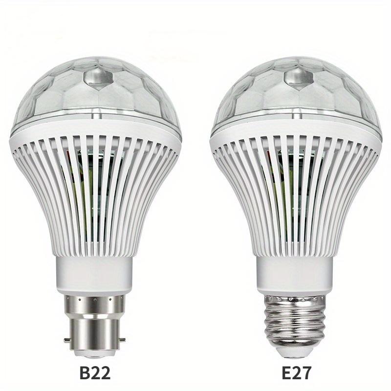 Auto Rotating E27 Crystal Magic Ball DJ Disco Party Light Stage Lighting Effect Bulb Lamp