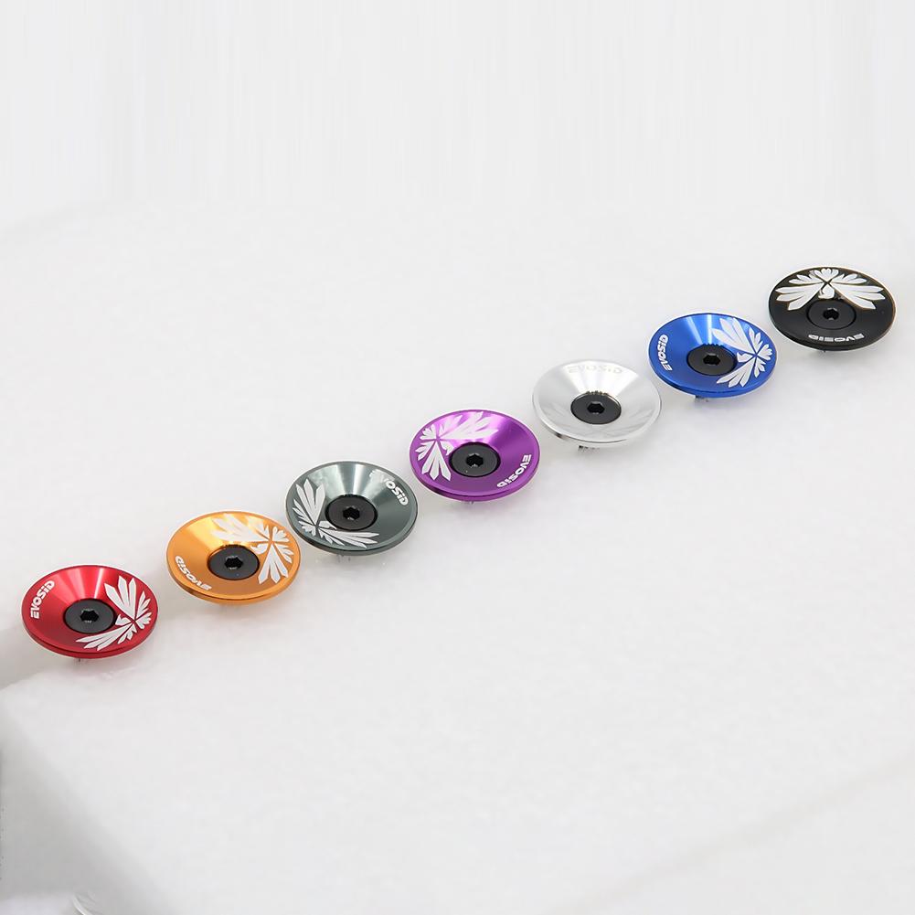 Bicycle Headset Cap MTB Road Bike Stem Headset Top Cap Cover with Screw Bicycle Stem Top Cap Bike Stem Cover