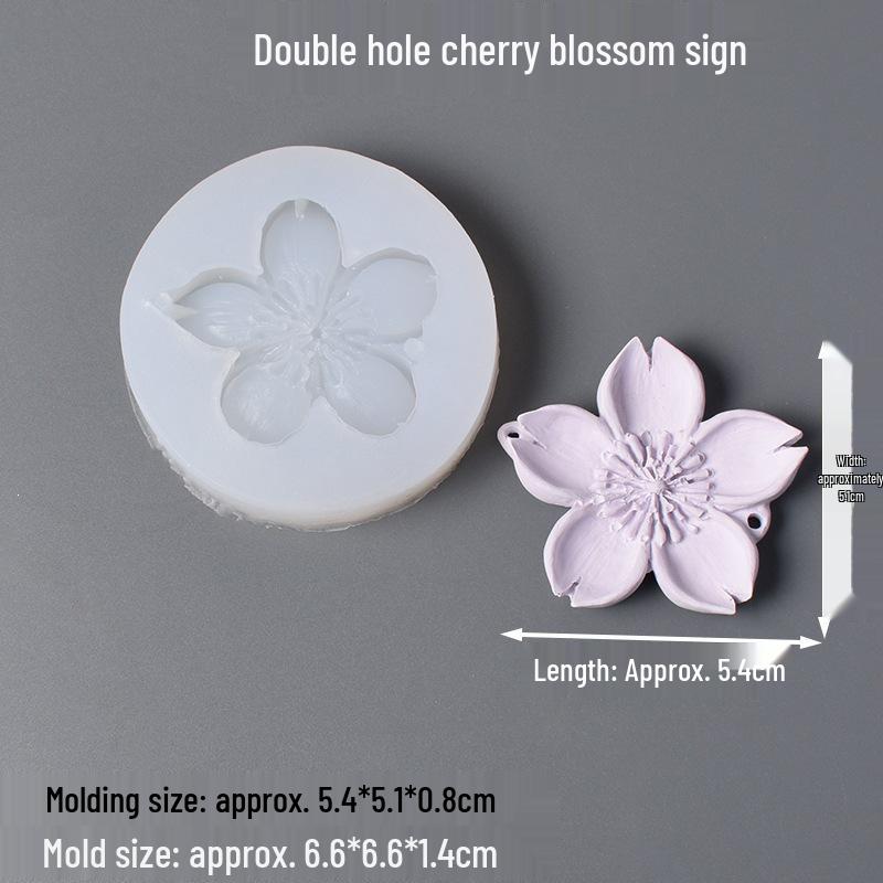 3D Silicone Mold for Plum, Peach, Osmanthus, and Lavender - Ideal for Chocolate, Air Fresheners, Candles, and Gypsum Decorations