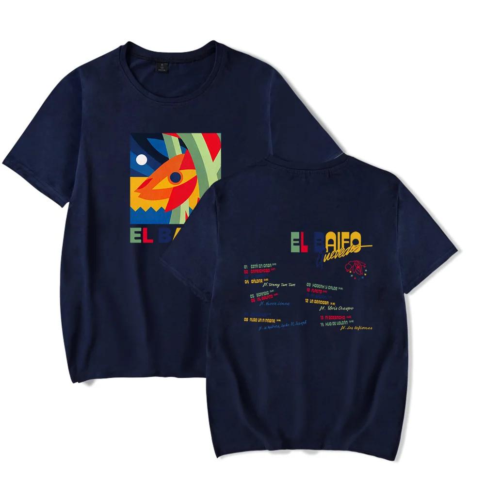 

Quevedo Tshirt El Baifo Merch Crewneck Short Sleeve Men Women Tee Tops Casual L