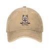 Classic Unisex Cotton Peeking Dog West Highland White Terrier Baseball Cap Adult Westie Adjustable Dad Hat for Unisex Women Outdoor