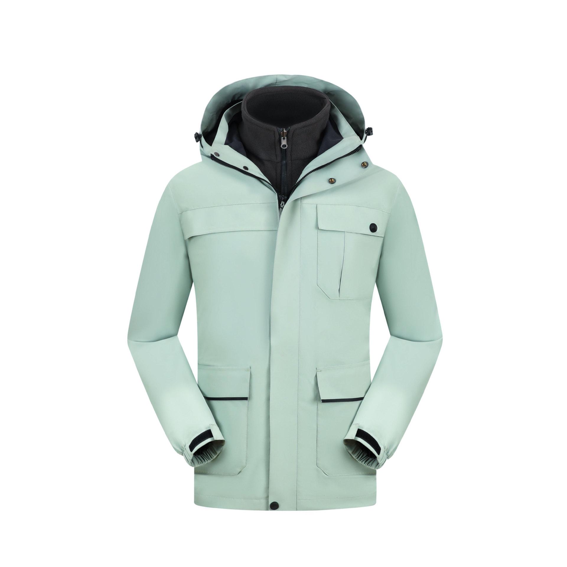 Men s 3-in-1 Outdoor Expedition Jacket: Warm, Windproof, Waterproof, Detachable Set S