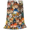 Inazuma Eleven Cartoon Anime Fleece Throw Blankets RPG Football Game Blankets Home Couch Super Soft Bedspread Quilt Breathable