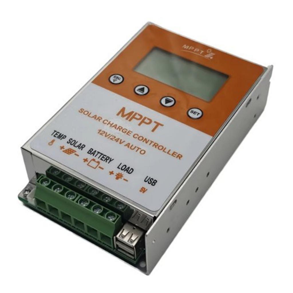 10A/20A MPPT Solarladeregler mit Hintergrundbeleuchtungsanzeige Auto Solarmodul Laderegler Sorgt für effizientes Laden