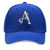 Elegant Botanical Letter A Monogram Sandwich Baseball Cap Sun Cap Outdoor Workouts Hat