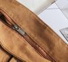 Khaki Newspaper Unisex Canvas Messenger Bag with American Casual Bag, Pockets, Style, [Used]