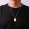 Lucky Ace of Spades Men Necklaces Stainless Steel Playing Punk Styles Card Poker Pendant Necklace Hip-hop Jewelry Gifts