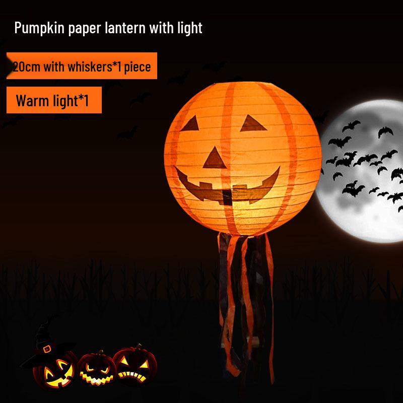 Halloween String Lights: Pumpkin Lantern Decor for Bars, Kindergartens, and More - Hanging Ornaments & Handheld Props