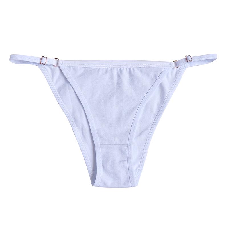 Comfortable Adjustable Pure Cotton Women's Sexy European & American Micro Thong - Everyday Brazilian Panties
