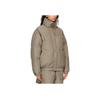 Fear of God Essentials FW21 Nylon Puffer Jacket Women Jacket Cement FOG-FW21-084