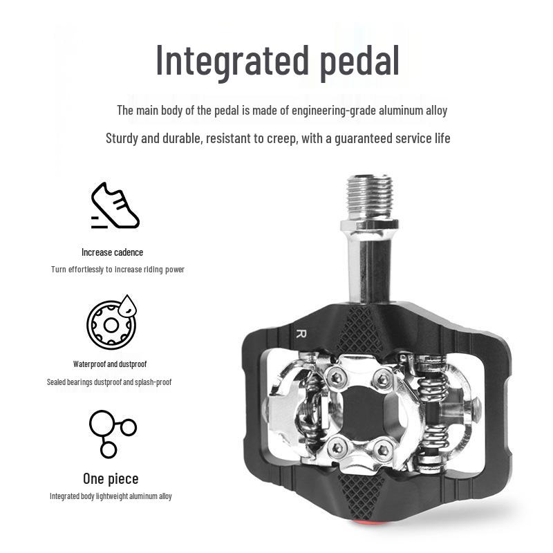 Dual-Use Self-Locking Mountain Bike Pedals: CNC Machined for Long-Distance Cycling with SPD Compatibility