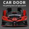 1:24 BGT Flying Fire Meteor Super Car Concept Car Exquisite Simulation Alloy Model Boys' Toy Car Collection Ornament Pull Back