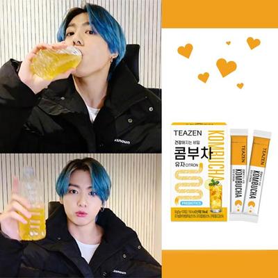 Teazen Kombucha Citron 5g X 10 sticks katrā kastē (10 Iespējas)