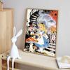 Disney Diamond Painting Kit Alice Cheshire Cat 5D DIY Diamond Art Home Bedroom Wall Decor
