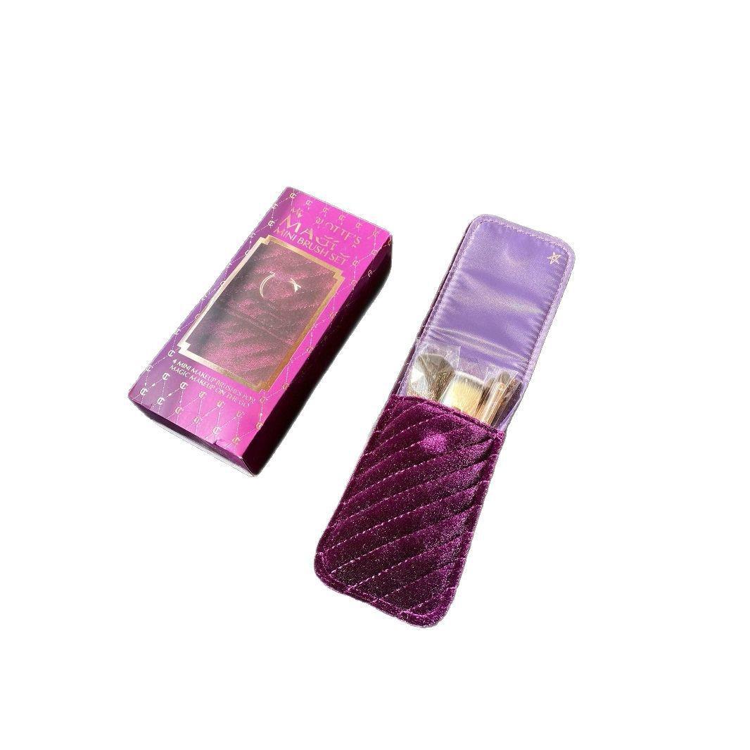 Compact Portable Blush Brush: Small Handle Makeup, Highlighter, Powder, and Nail Art Dust Brush