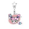 Anime Glaceon Flareon Jolteon Cartoon Acrylic Keychain Figure Keyring Ornament Collectible Accessory Charm Couple Chain Jewelry