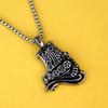 Antique Titanium Steel Viking Cross Necklace For Men Fade Resistant Pendant Jewelry
