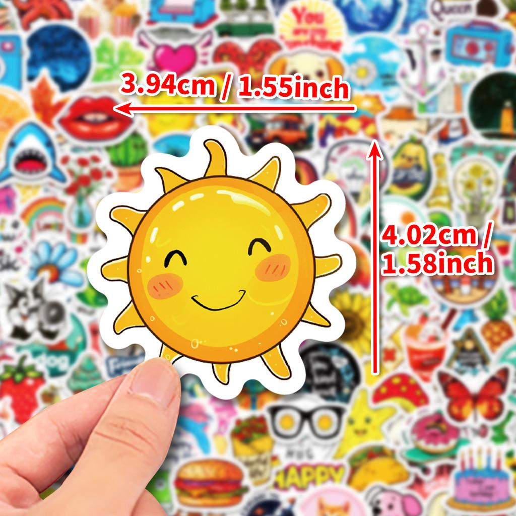 200 Hand-Painted Illustration Stickers European And American Style Series Graffiti Stickers Children'S Stickers