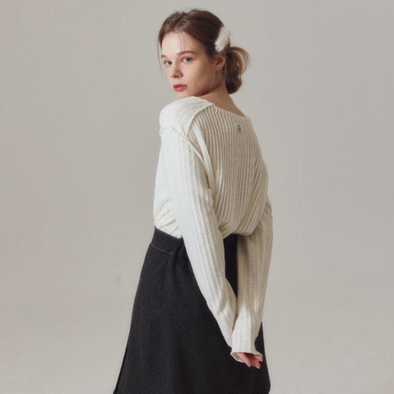 Prevoir MINK HAIR CLIP [IVORY/GRAY/BLACK]