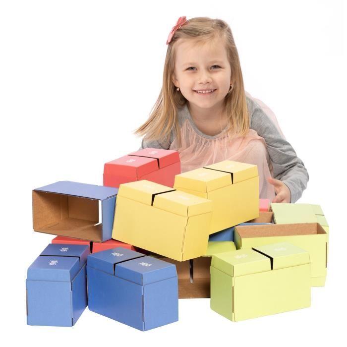 Blocs de construction - gigi - 200xxl - 80 grands blocs - multicolore - pour enfants à partir de 3 ans
